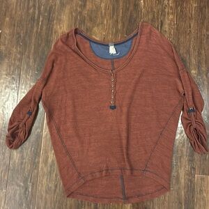 We the free 3/4 sleeve shirt.